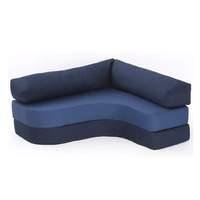 baltic drill rebecca corner sofabed navy