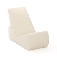 baltic faux suede kiss and tell chair cream