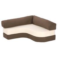 baltic drill rebecca corner sofabed chocolate