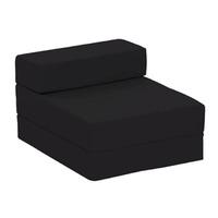 baltic lyon faux suede single chairbed black