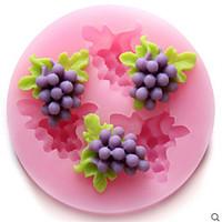 Bakeware Silicone Grapes Baking Molds for Fondant Candy Chocolate Cake (Random Colors)