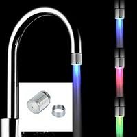 Battery-Free Stylish Water Powered Kitchen Colorful LED Faucet Light