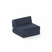 baltic mia faux suede single chairbed navy