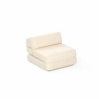 Baltic Mia Faux Suede Single Chairbed Cream