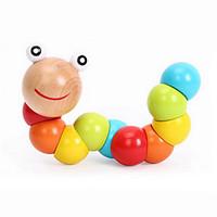 Baby Wooden Toys Variety Color Caterpillars Shilly Insects Educational Toy
