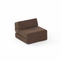 baltic mia faux suede single chairbed chocolate