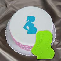Baby Bump Silicone Impression Mat Silicone Cake Stencil Onlay Fondant Mould for Cake Decorating