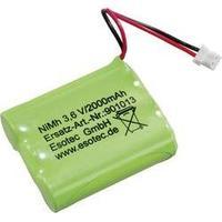 Battery pack 3 AA Plug NiMH Esotec 3, 6 V, 2000 mAh 3.6 V 2000 mAh