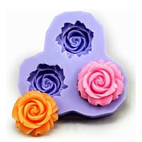 Bakeware Silicone Flower Baking Molds for Fondant Candy Chocolate Cake (Random Colors)