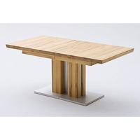 bari extendable solid oak dining table