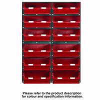 Barton Storage Topstore 32 Bin Storage Kit Red 1828 x 641mm