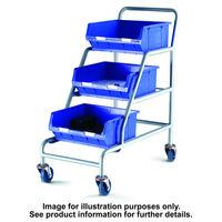 barton storage topstore act3xtc6b unbraked angled container trolley wi ...