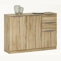 Bayern Sideboard Small In Brushed Oak With 2 Doors Drawers