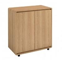Baxton Curve Compact Sideboard In Oak With 2 Doors