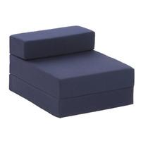 Baltic Lyon Faux Suede Single Chairbed Navy