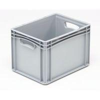 BASICLINE 400X300X270MM SOLID SIDES AND BASE WITH HAND HOLES