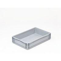 BASICLINE 600X400X120MM SOLID SIDES AND BASE WITH HAND GRIPS