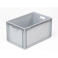 BASICLINE 600X400X320MM SOLID SIDES AND BASE WITH HAND HOLES