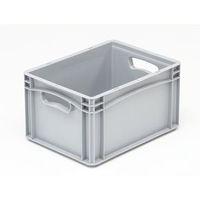 BASICLINE 400X300X220MM SOLID SIDES AND BASE WITH HAND HOLES