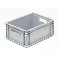 BASICLINE 400X300X170MM SOLID SIDES AND BASE WITH HAND HOLES