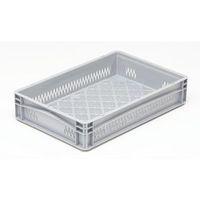 BASICLINE 600X400X120MM VENTILATED SIDES AND BASE WITH HAND GRIPS