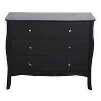 Baroque 3 Drawer Wide Chest Coffee