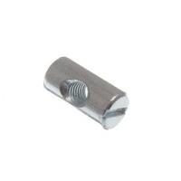 barrel nut for furniture bolt slotted m6 x 20mm long zp pack of 500 