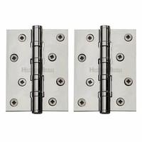 Ball Bearing Hinge (Set of 2) Size: 10.16 cm H x 7.62 cm W, Finish: Polished Chrome