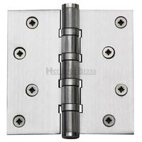 Ball Bearing Hinge (Set of 2) Finish: Satin Chrome, Size: 10.16 cm H x 10.16 cm W