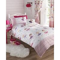 ballerina pink single duvet cover and pillowcase set bed set girls chi ...