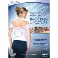 Back Pain & Posture Ten Minute Method Workouts - Melt Away Back Pain, Strenghten the Back and Improve Posture - Fit for Life - Joey Bull [DVD]