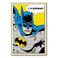 batman im batman poster beech framed 965 x 66 cms approx 38 x 26 inche ...