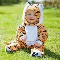 Baby / Toddler Quality Super Soft Furry Cute Baby Tiger Jungle Animal Onesie Costume 3 - 6 Months by Travis