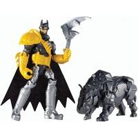 batman unlimited figure batman and axe rhino