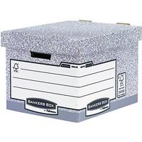 bankers box 01810 ff system storage box large grey pack of 10