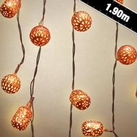Battery Operated Copper Maroq String Lights