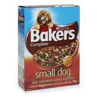 Bakers Complete Dry Dog Food with Tasty Beef and Country Vegetables for Small Dogs 1kg