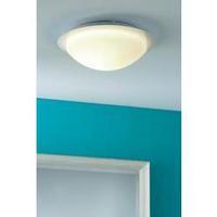 Bathroom flush mount ceiling light HV halogen, Energy-saving bulb E27 60 W Paulmann Vega 70347 White