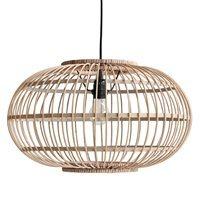 bamboo hanging ceiling light in natural finish