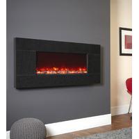 Basalt Granite Electriflame Wall Mounted Electric Fire, From Celsi