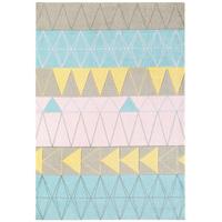 Baraki Pink Acrylic Geometric Rug