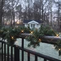 battery operated led garland canadian 250cm