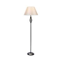 Barley Twist Floor Lamp + FREE 8W Led Bulb, Gunmetal, Metal