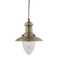 baby fisherman antique brass pendant lamp