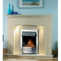 Barcelona Marble Fireplace Package with Electric Fire