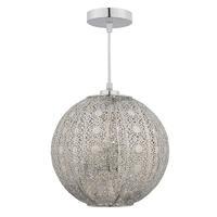 BAZ6532 Bazar Easy Fit Pendant Light In Antique Silver