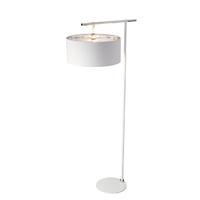 balancefl wpn balance floor lamp in white and polished nickel