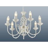 barley 7 light barley twist classic ceiling light in cream