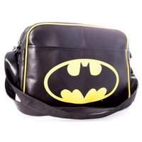 batman logo messenger bag black