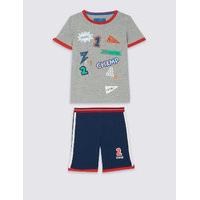 Badge Short Pyjamas (9 Months - 8 Years)